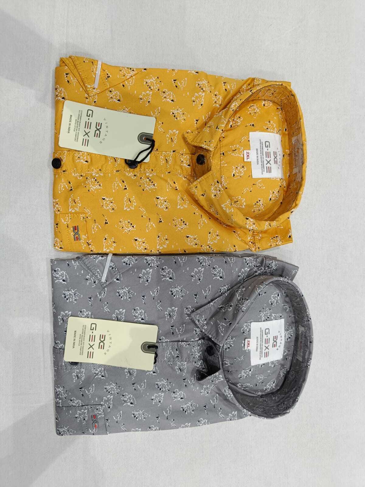 Cotton Printed Shirt - Up To 10xl Size, Blue Half Sleeve With Regular Fit And Classic Collar