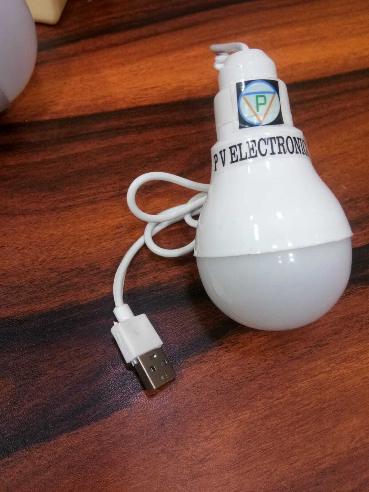 Usb Led Bulb - White, Round | Energy Saving, 3 Feet Thick Long Cable, Clip-enabled For Versatile Hanging, Compatible With Power Banks And Devices
