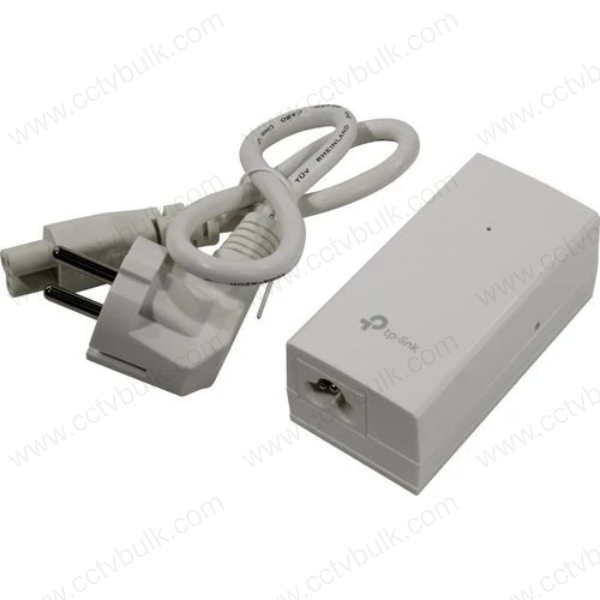 Tl-poe2412g - 12w Power Over Ethernet Adapter | Ieee 802.3af Compliant, White, 100m Range, Supports Wi-fi Access Points, Ip Cameras, And Ip Phones