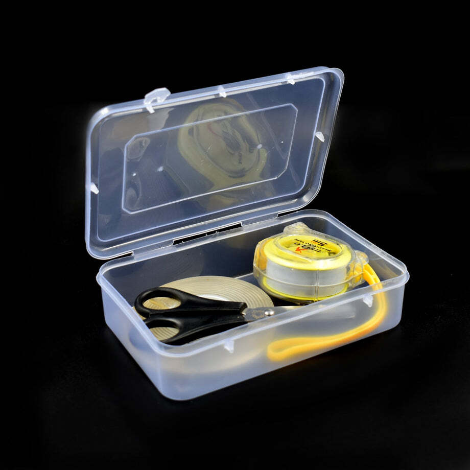 Transparent / Clear Tim Tom Container 44 Used For Storing Things And Stuffs And Can Also Be Used In Any Kind Of Places. (3754)
