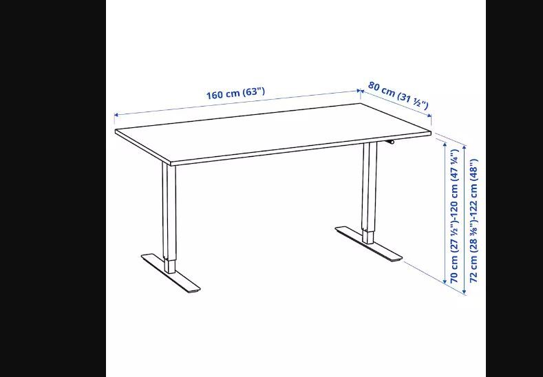 Machine Made Office Height Adjustable Desk