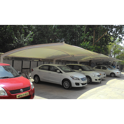 Vehicle Parking Tensile Structure - Steel Frame | Customizable Carport, Workshop, Office Solution, Lightweight And Weather-resistant