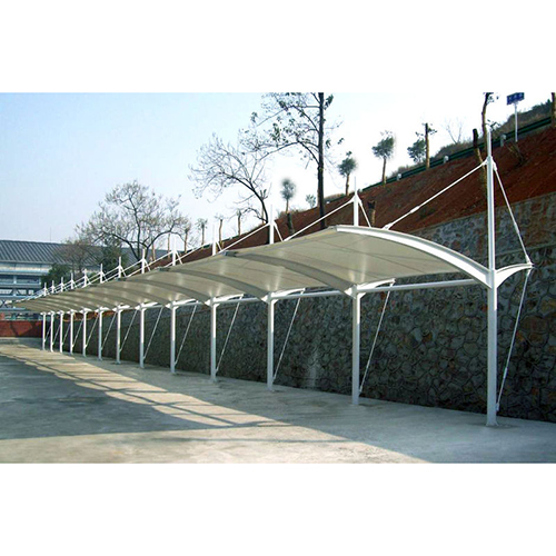 Vehicle Parking Tensile Structure - Steel Frame | Customizable Carport, Workshop, Office Solution, Lightweight And Weather-resistant