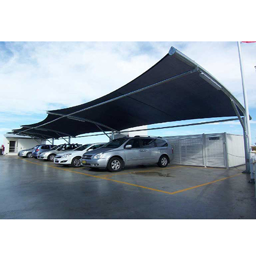 Vehicle Parking Tensile Structure - Steel Frame | Customizable Carport, Workshop, Office Solution, Lightweight And Weather-resistant