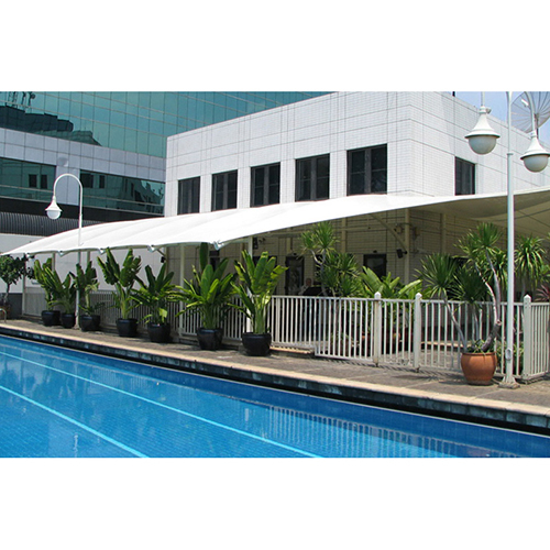 Outdoor Swimming Pool Tensile Structure - Steel Frame, White Fabric Enclosure, Weather-resistant Design, Customizable For Hotels And Restaurants, Enhanced Aesthetic Appeal, Low Maintenance, Integrated Heating And Cooling Options