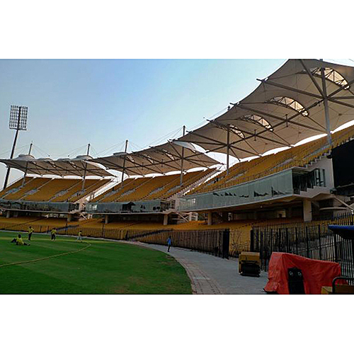 Cricket Stadium Tensile Structure - Color: White