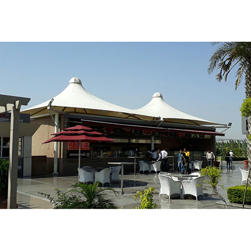 Gazebo Tensile Structure For Restaurant - Color: White