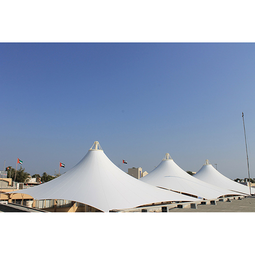 Gazebo Tensile Structure For Restaurant - Color: White