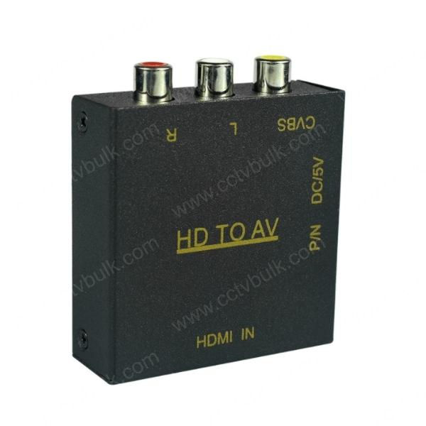 Hdmi To Rca Video Converter - Metal, Portable Mini Design | Full Hd Plug And Play, No Driver Needed, Easy Installation