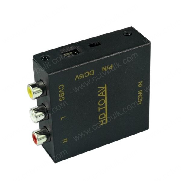 Hdmi To Rca Video Converter - Metal, Portable Mini Design | Full Hd Plug And Play, No Driver Needed, Easy Installation