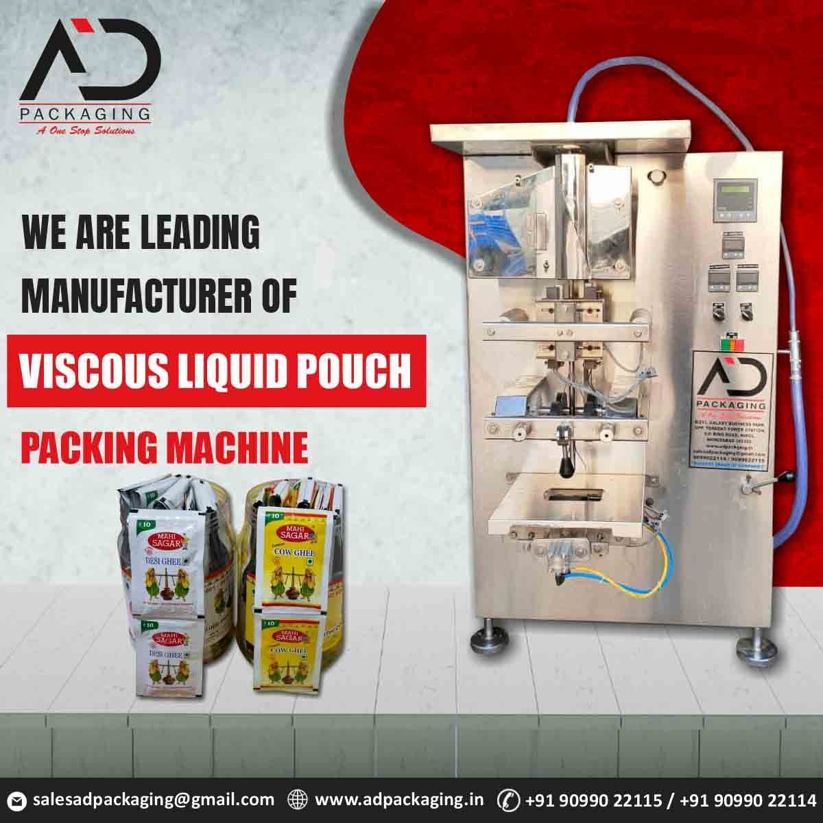Ghee Pouch Packing Machine - 15ml To 100ml Pouch Size, 2000-3000 Pouch Per Hour Capacity, Stainless Steel, Semi-automatic