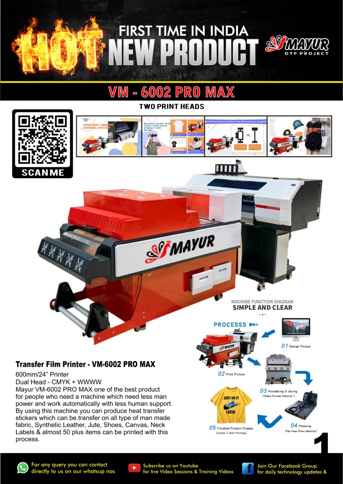 Dtf Printing Machine - Dimension (L*w*h): 1600 X 1360 X 1200 Mm (L X W X H) Millimeter (Mm)