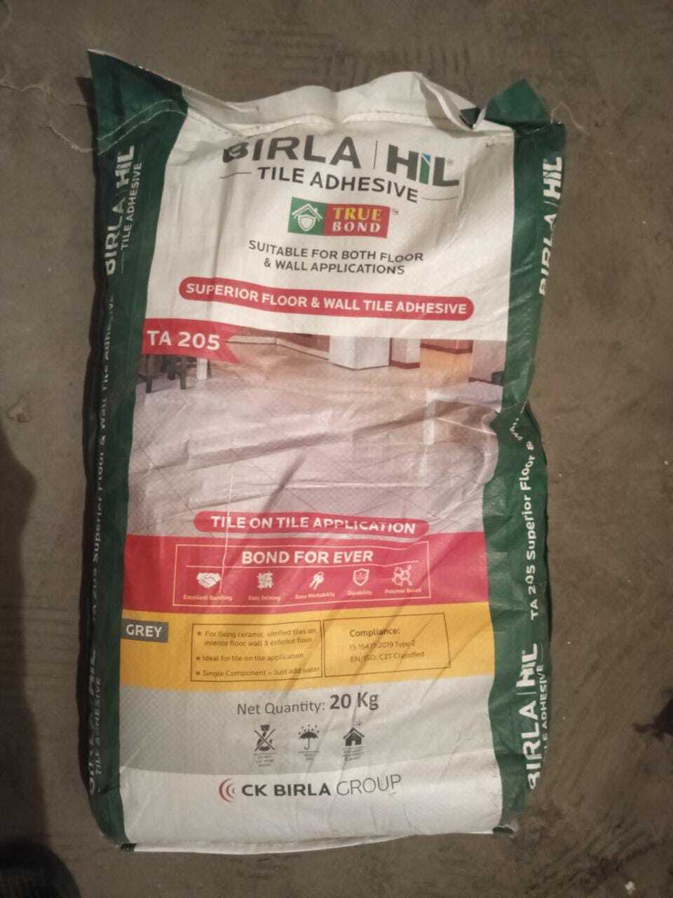 Birla Hil Tile Adhesive Ta-205 20 Kg Grade: Industrial Grade