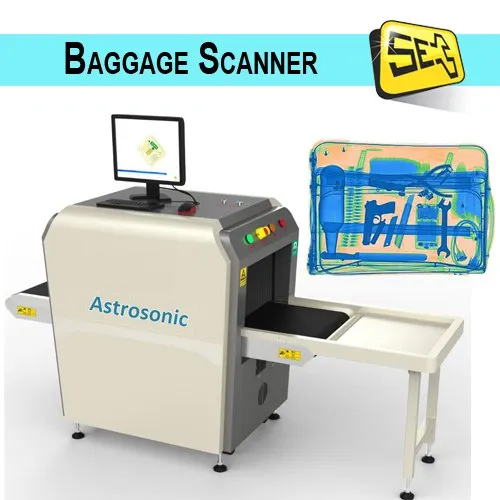 Silver And White Baggage Scanner