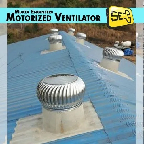 Silver Motorized Turbo Ventilator