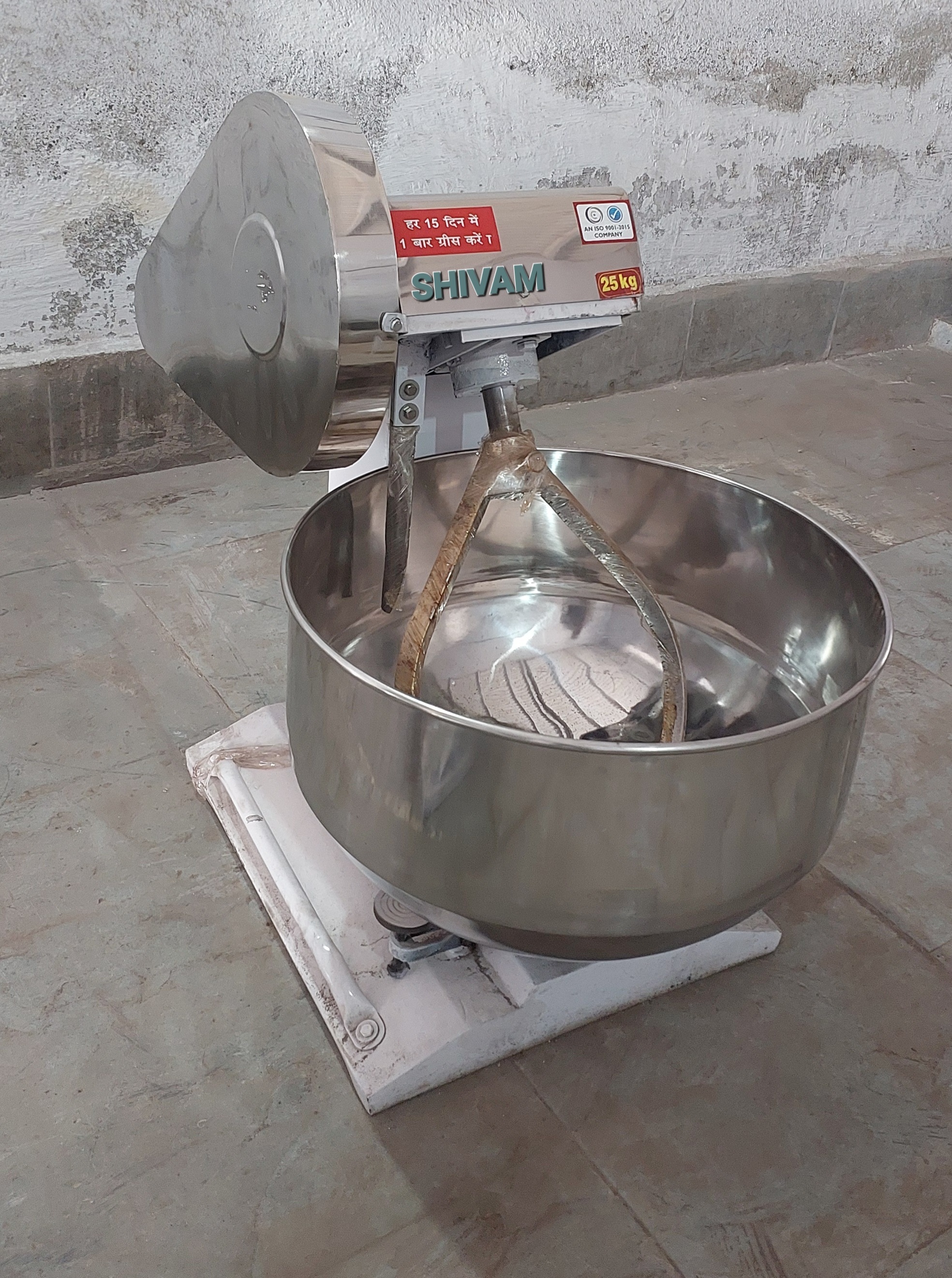 Atta Making Machine - Stainless Steel, 5kg To 50kg Capacity | Semi-automatic Electric Kneading With Easy Stir Mixing Arms