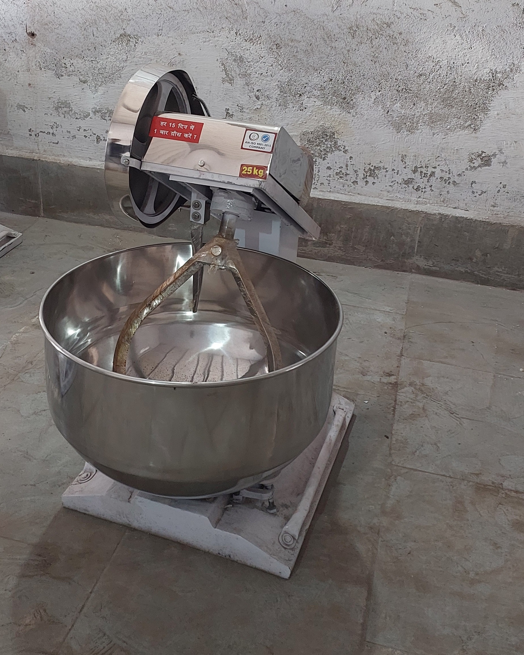Atta Making Machine - Stainless Steel, 5kg To 50kg Capacity | Semi-automatic Electric Kneading With Easy Stir Mixing Arms