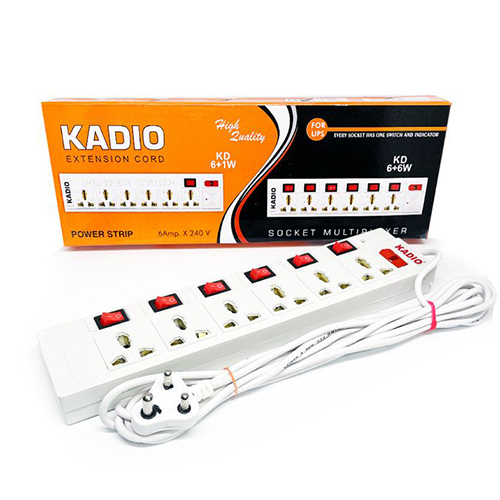 6 प्लस 1 एक्सटेंशन कॉर्ड आवेदन: इलेक्ट्रिक फिटिंग