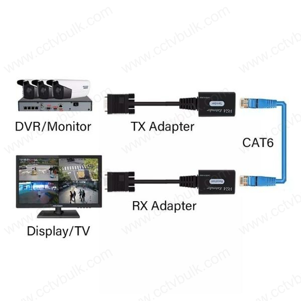 Black Vga Extender 60m Premium 1y