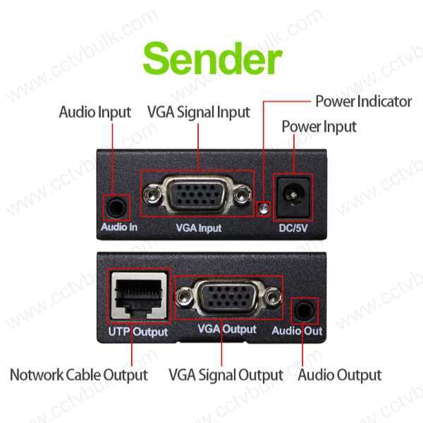 Black Vga Extender 300m