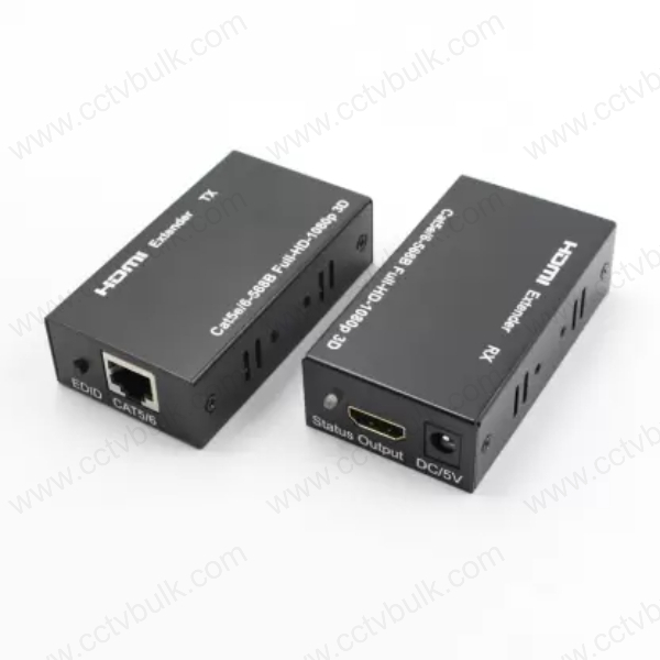 Black Hdmi Extender 60m Rx Receiver And Tx Transmitter