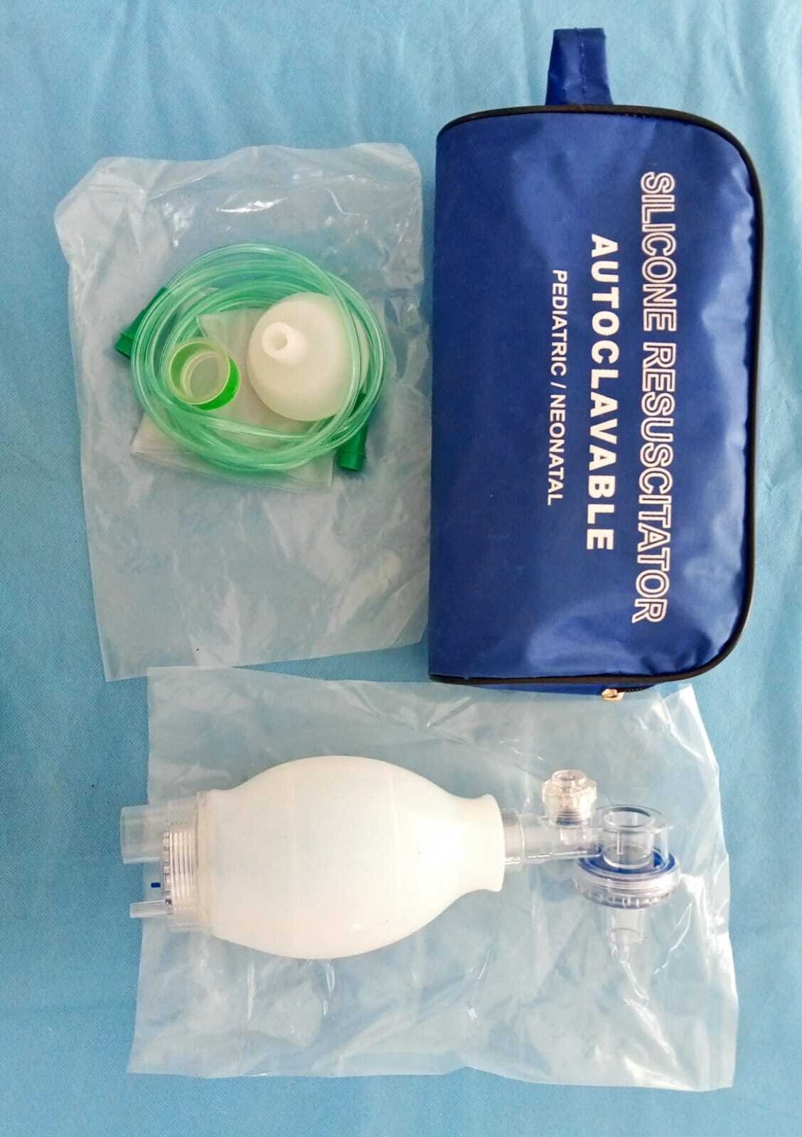 Milky White Ambu Bag For Neonatal Child And Adult