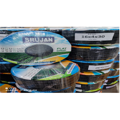 ब्लैक फ्लैट इनलाइन ड्रिप पाइप्स