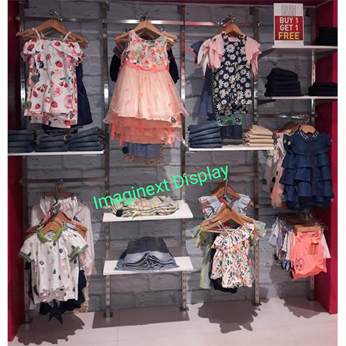 ग्रे बुटीक डिस्प्ले रैक