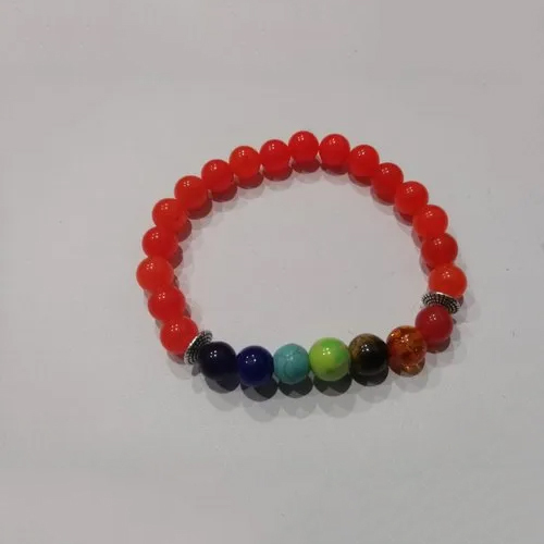 फैशन मल्टीकलर सात चक्र ब्रेसलेट