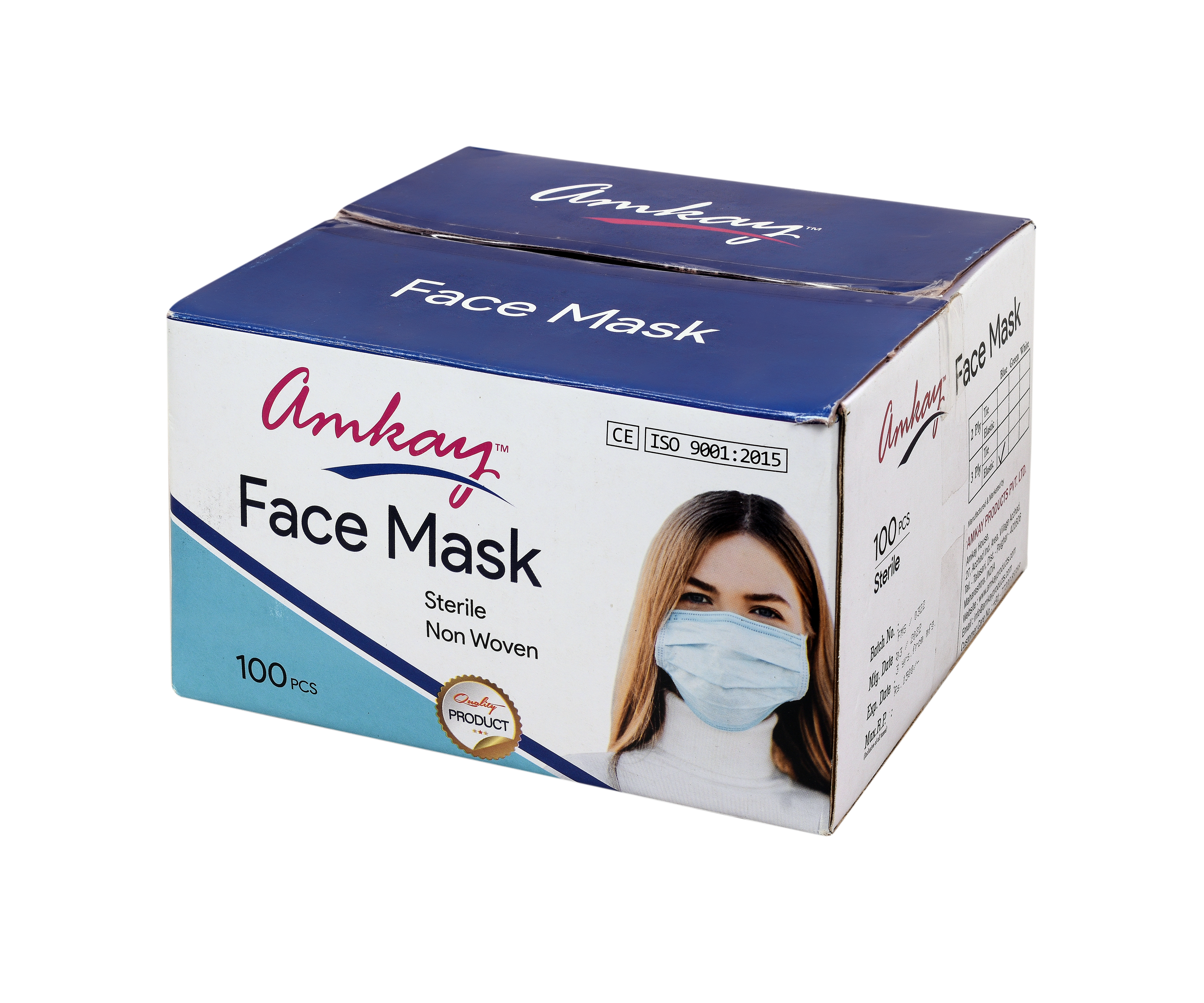 Blue Nonwoven Mask