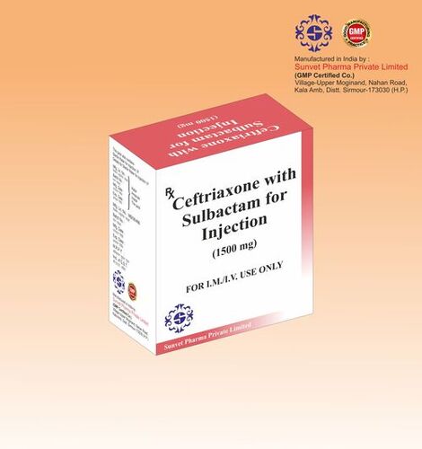 इंजेक्शन के लिए सुल्बैक्टम के साथ पाउडर सेफ्ट्रिएक्सोन