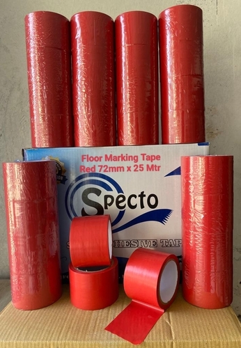 रेड फ्लोर मार्किंग टेप की लंबाई: 25 मीटर (M)