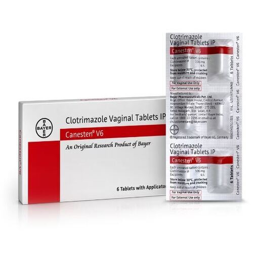 क्लोट्रिमेज़ोल कैनेस्टेन V6 टैबलेट वीटी सामान्य दवाएं