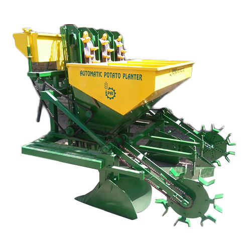 Green 3 Row On Bed Potato Planter