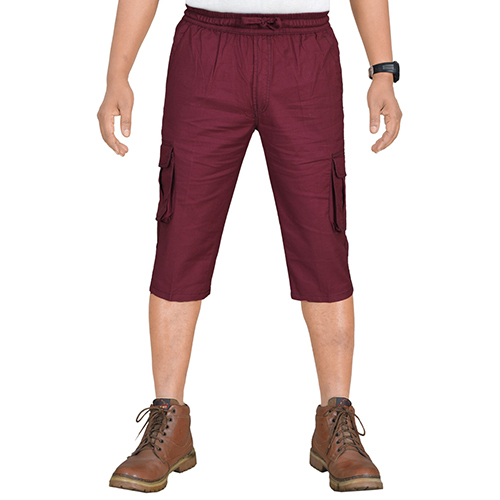 प्लेन पुरुषों के कॉटन शॉर्ट्स