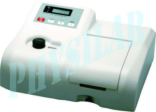 Microprocessor UV-Vis Spectrophotometer - Mild Steel, 420x350x240 mm, Wavelength 195 to 1000 nm, Accuracy +0.005 Abs | High Precision, Four Position Cuvette Holder, RS-232C Interface