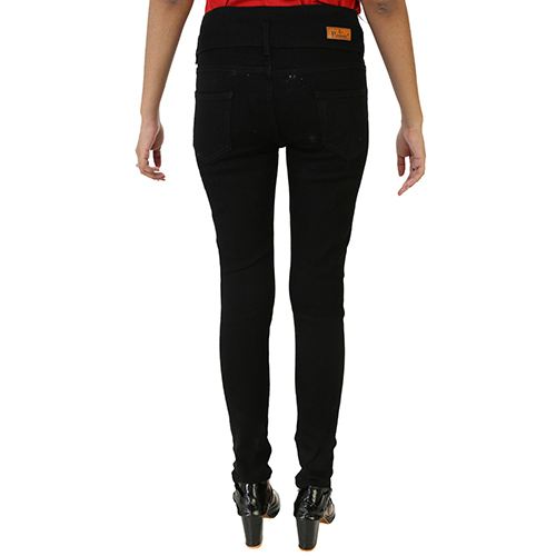 Washable Ladies Black Diamond Jeans