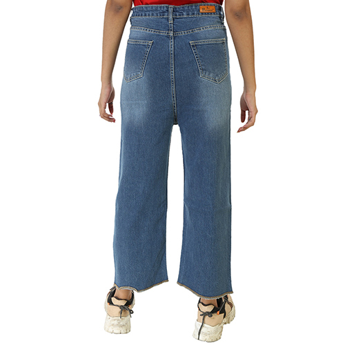 Ladies Flared Jeans - 700 Grams Denim, Slim Fit For Girls | Washable, Breathable, Stylish Design