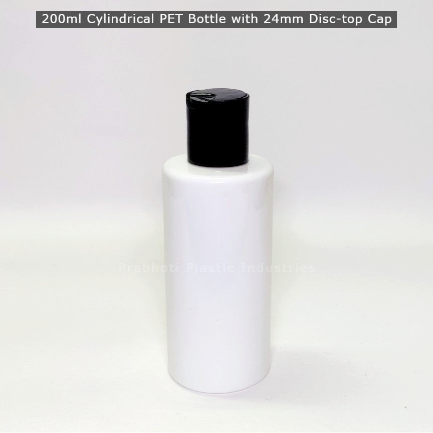 100 Ml Cylindrical Pet Bottle - Color: Transparent With A Red Tint