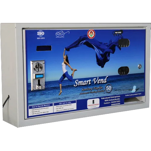 Coin Operated Sanitary Napkin Vending Machine - Stainless Steel, Semi Automatic With Lcd Touchscreen | Various Sizes Available
