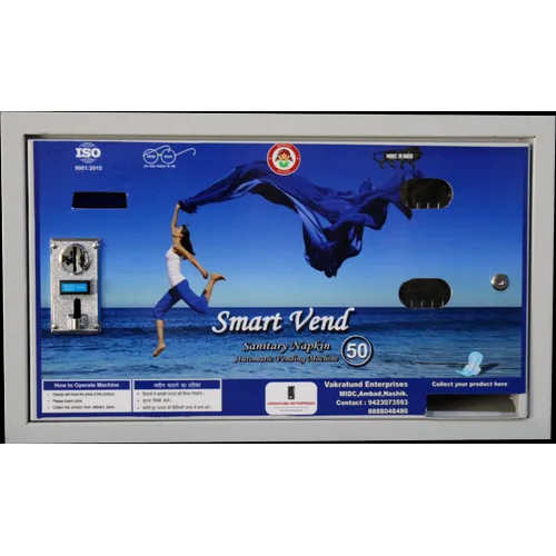 Coin Operated Sanitary Napkin Vending Machine - Stainless Steel, Semi Automatic With Lcd Touchscreen | Various Sizes Available