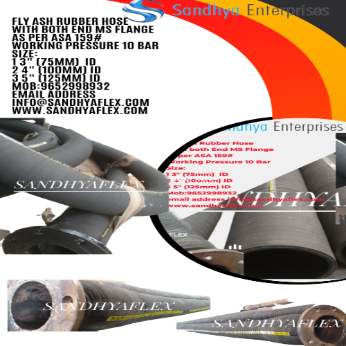 Fly Ash Rubber Hose 5mtr - Color: Black