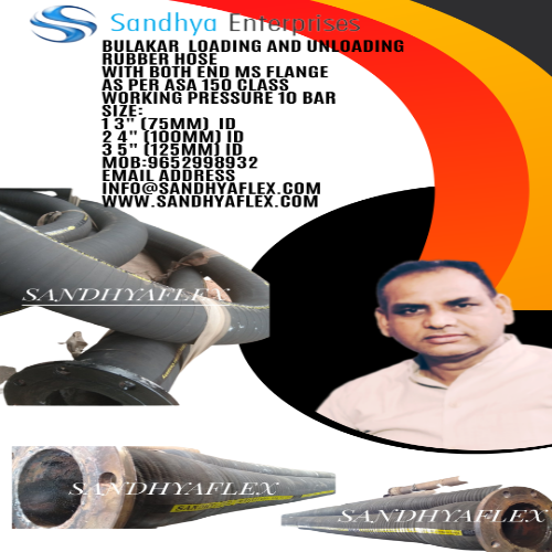 Fly Ash Rubber Hose 5mtr - Color: Black