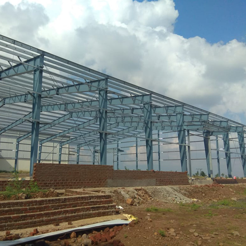 Pre Engineered Steel Building Structure - Steel Material, Workshop Use with Sliding PVC Windows and Steel Roof