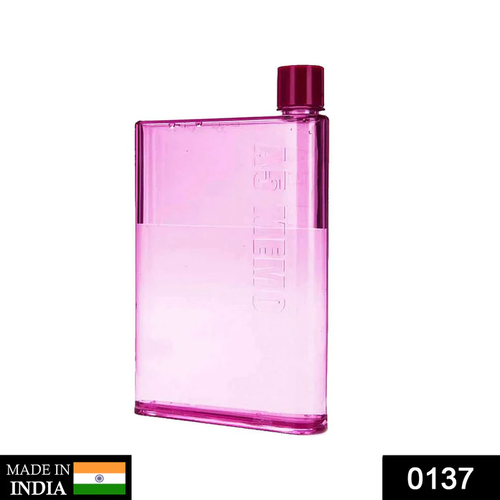 137 A5 Size Notebook Plastic Bottle (Any Color) - Color: Transparent