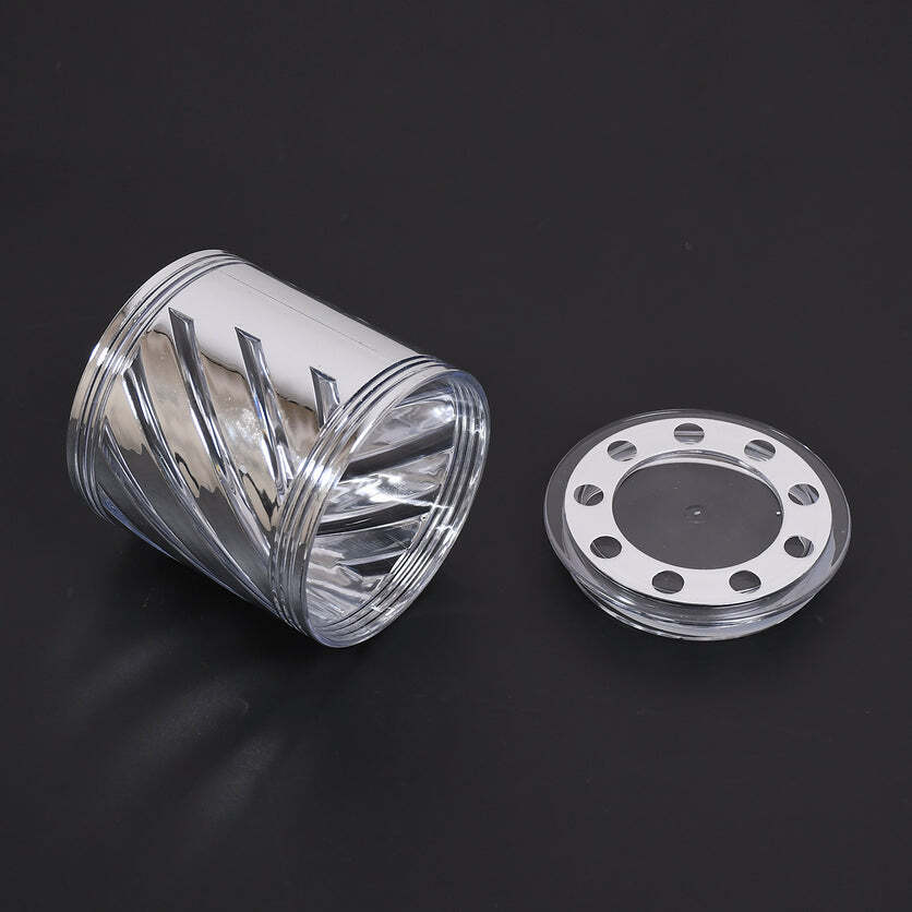 Dry Fruit Container - 750 Ml, 11x11x12 Cm Silver Airtight Storage Solution For Home And Kitchen