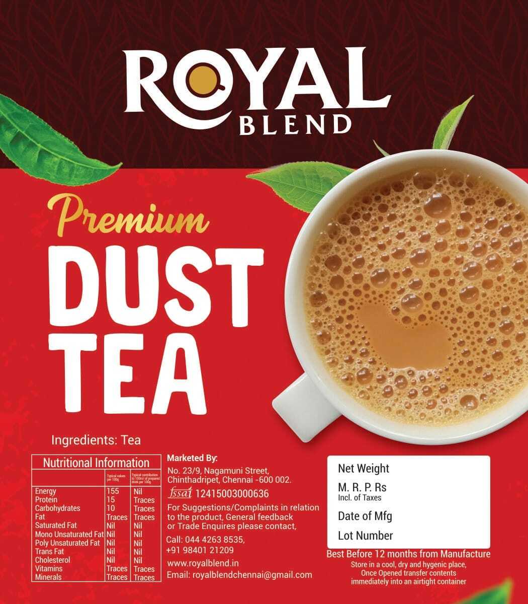 Royal Blend Dust Tea - Premium And Classic - Health Benefits: Antioxidants