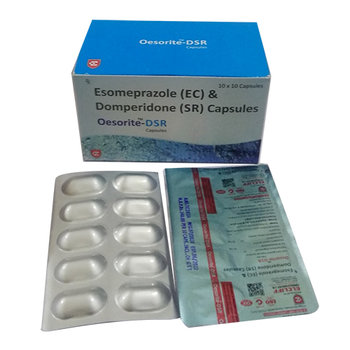 ओसोराइट डीएसआर कैप्सूल सामग्री: एसोमप्राजोल 40 मिलीग्राम
