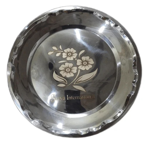 सिल्वर स्टेनलेस स्टील बॉर्डर प्लेट