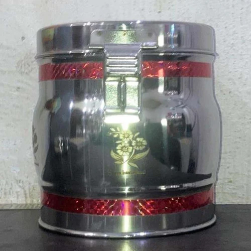  सिल्वर स्टेनलेस स्टील कंटेनर